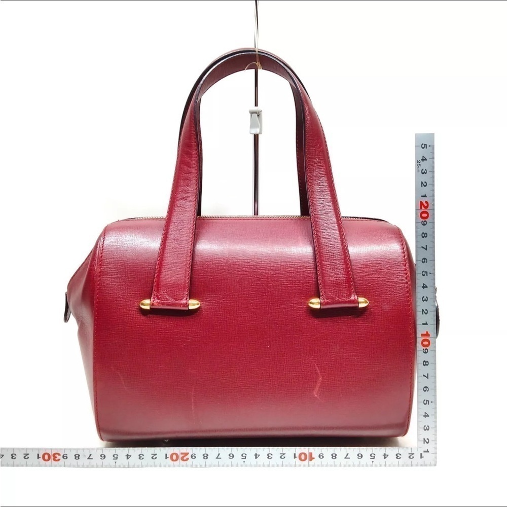 Cartier Bordeaux Must Line Mini Boston Leather Bag - Picture 5 of 12